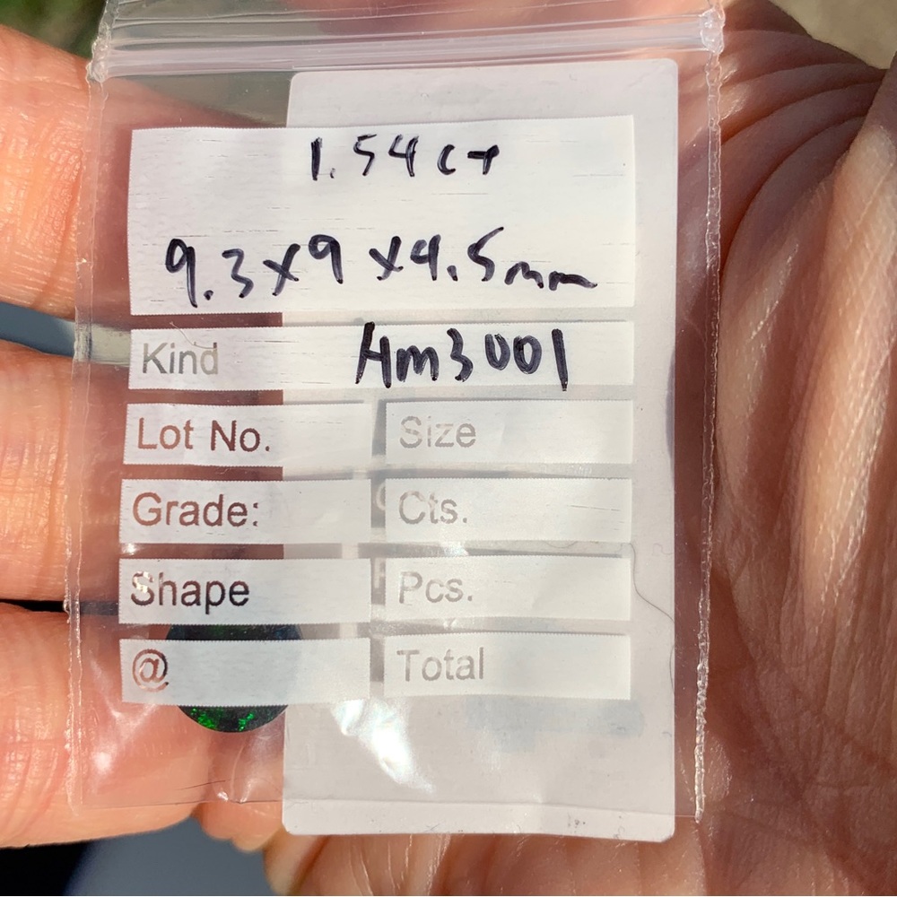 Natural 1.54 Cts Ethiopian Welo Faceted Smoked Opal - Picture 13 of 17